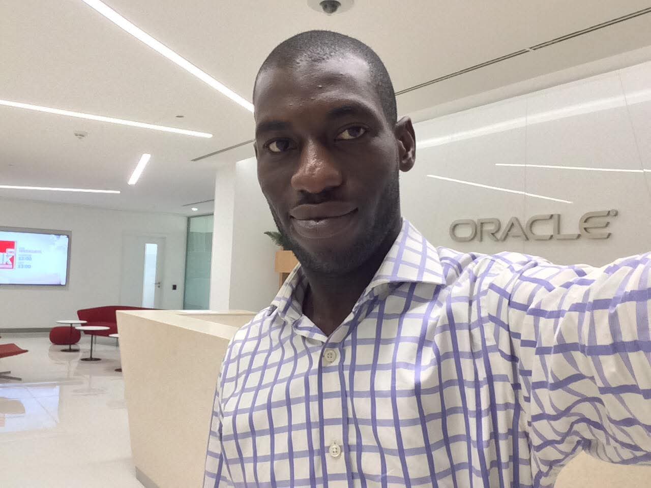 Taiwo Odeyemi at the Oracle office